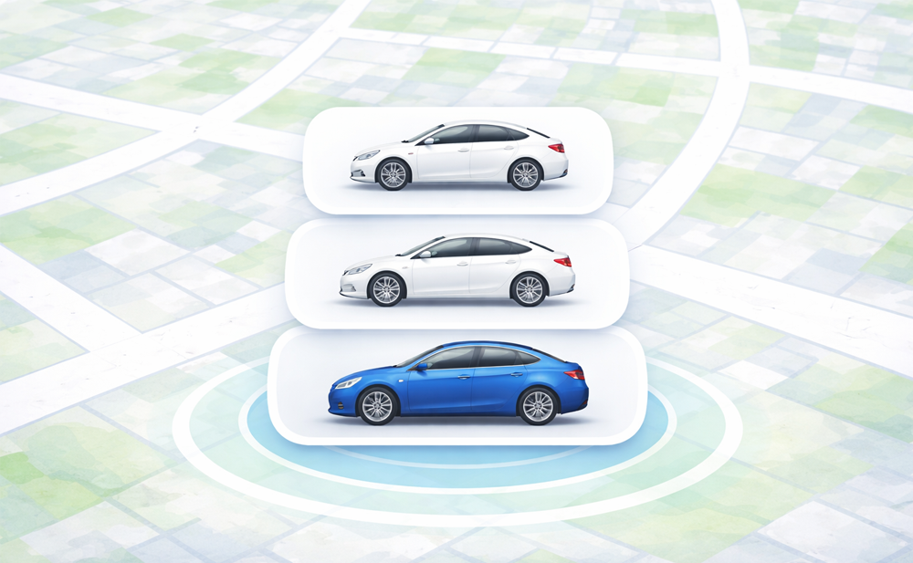 Choose a vehicle type in the Premier Taxis app